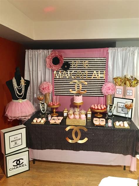 chanel party decorations for sale|chanel theme party ideas.